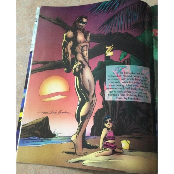 Marvel Swimsuit Special Issue #1 Take A Wakanda Wild Side August 1992 Silvestri - Picture 4 of 6